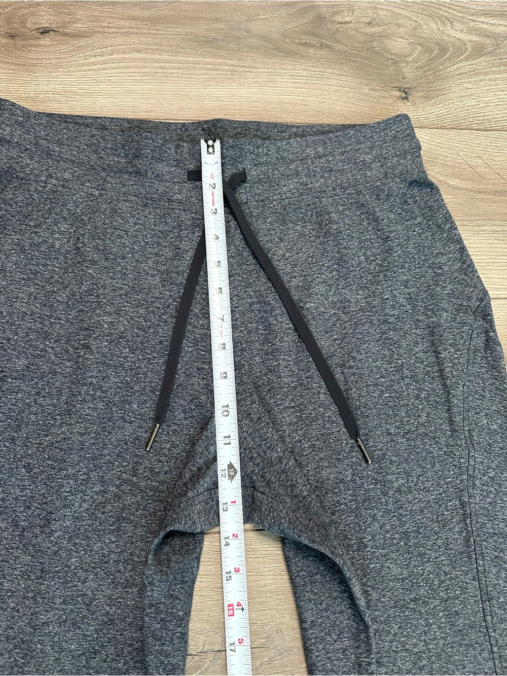 Lululemon Ready To Rulu High Rise Cropped Jogger Heathered Grey Black Size 12 - Picture 7 of 9
